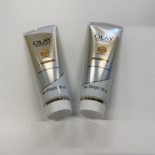 2x OLAY BODYSCIENCE B3+ Brightening & Care Creme Body Lotion 90ml (3oz) Each