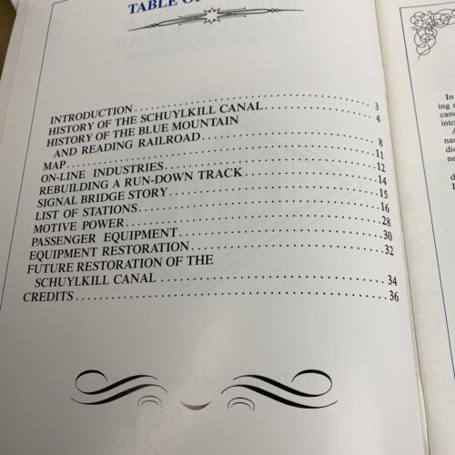1988 Book - History Of The Blue Mountain And Reading Railroad.