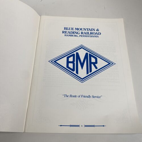 1988 Book - History Of The Blue Mountain And Reading Railroad.