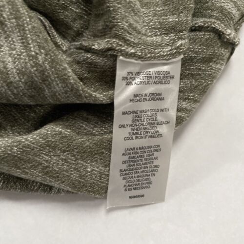 DKNY Jeans Shirt Top Women (Size XXL) Sag Sage Knit Pullover Short Sleeve
