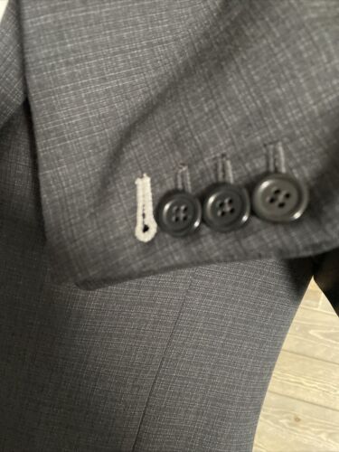 Ysl Mens Blazer (40R) Gray With Functional Surgeon Buttons