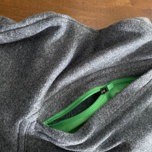 VTG Adidas Mens Zip Up Track Jacket Gray And Green Size Small