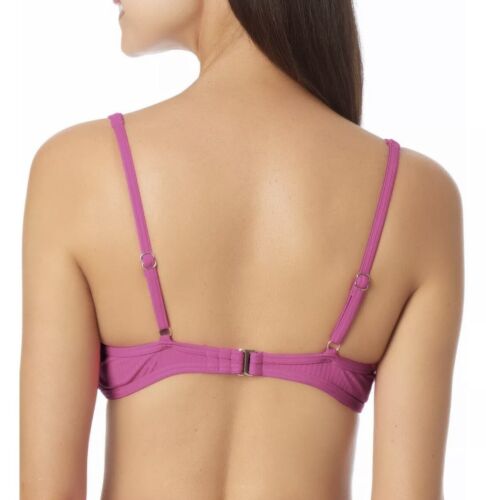 California Waves Junior's Bralette Bikini Top Swimsuit Fuchsia Size XS