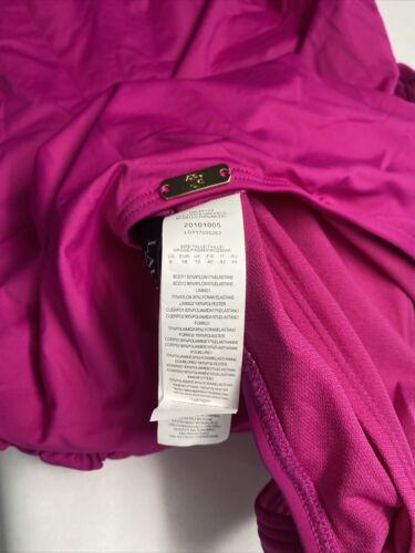 Ralph Lauren PLUMERIA Beach Club Solid Twist One-Piece Swimsuit Size 8