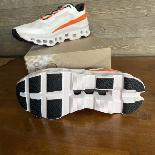 ON Running Size 11.5 - Cloudmonster Undyed White Flame Running / Walking Sneaker