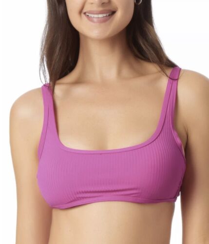 California Waves Junior's Bralette Bikini Top Swimsuit Fuchsia Size XS