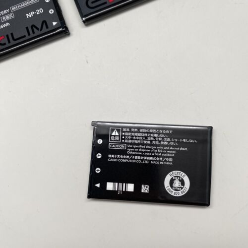 LOT OF 5 Genuine Casio NP-20 Lithium Rechargeable Battery