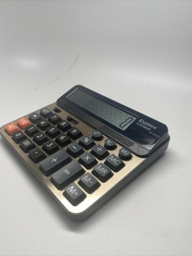 Comix Electronic Desktop Handheld Calculator 12 digit C-2735US EUC (TESTED GTG)