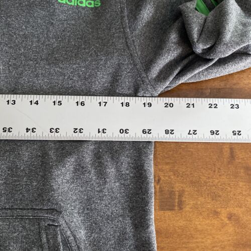 VTG Adidas Mens Zip Up Track Jacket Gray And Green Size Small