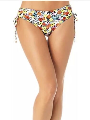 Anne Cole Womens Alex Side Tie Bottom Bikini, Size Large