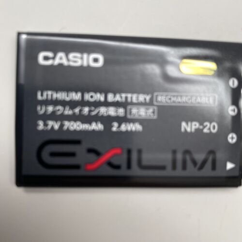 LOT OF 5 Genuine Casio NP-20 Lithium Rechargeable Battery