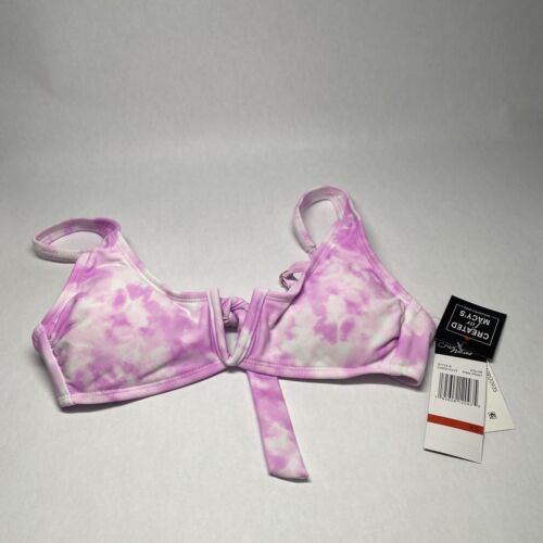 California Waves Women's Juniors' Size XS V-Wire Bralette Bikini Top Pink NwT
