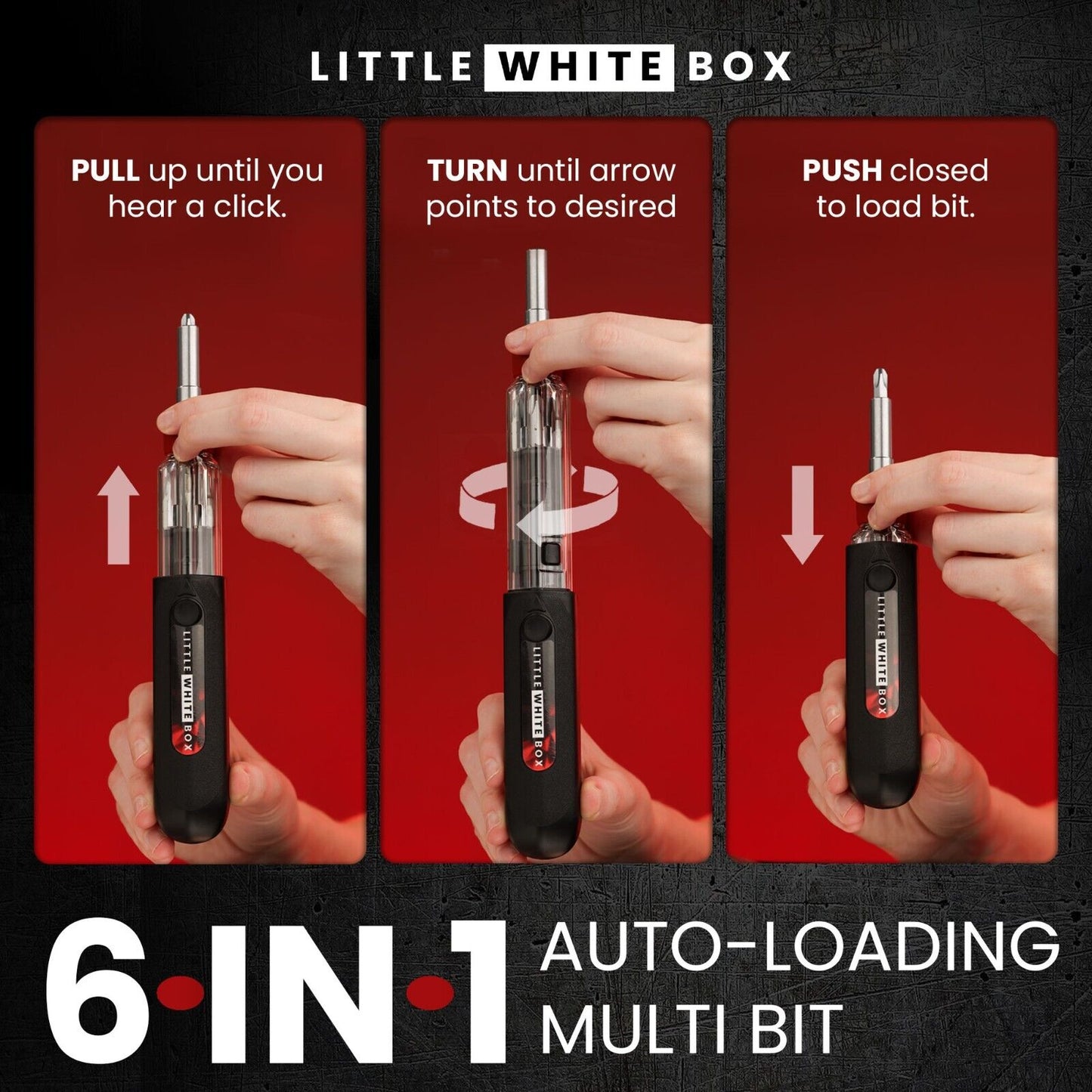 Autoloading Screw Driver with Touchless Bit Loading and Changing