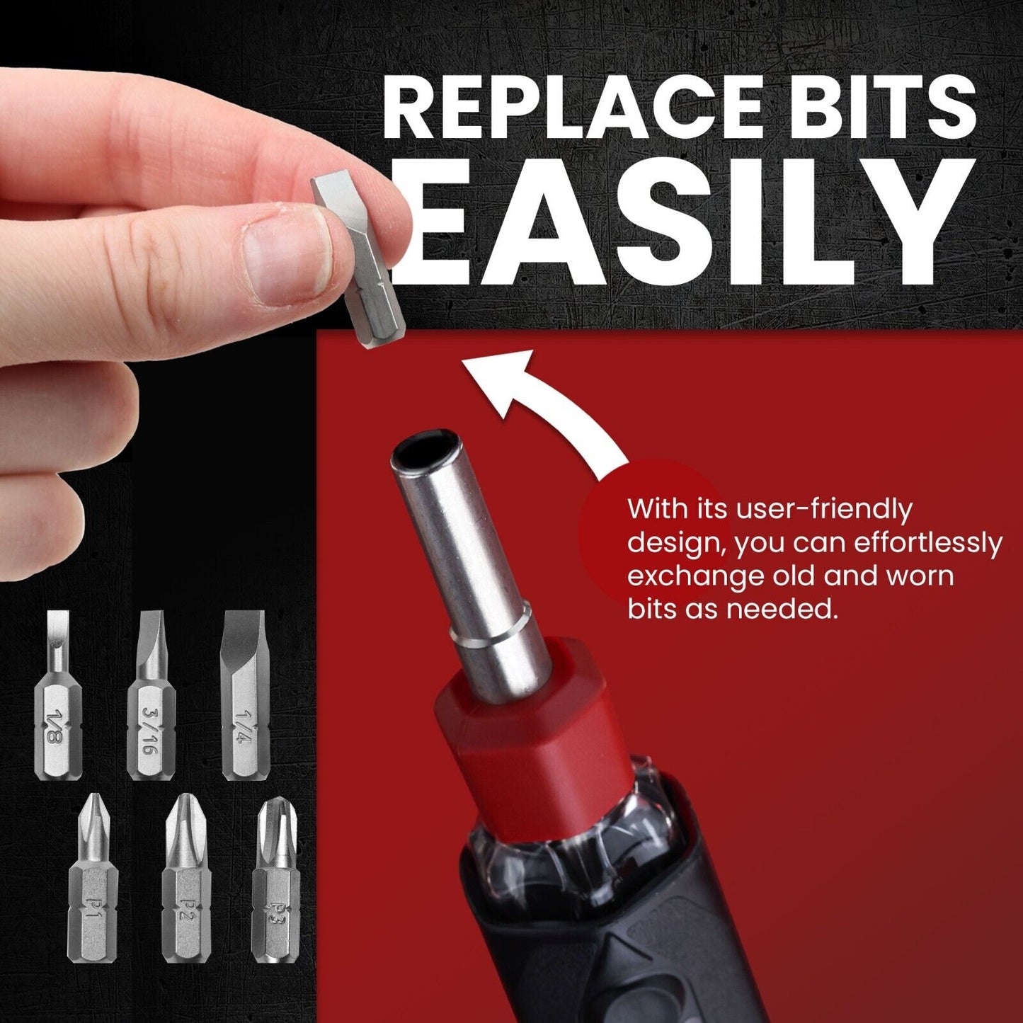 Autoloading Screw Driver with Touchless Bit Loading and Changing