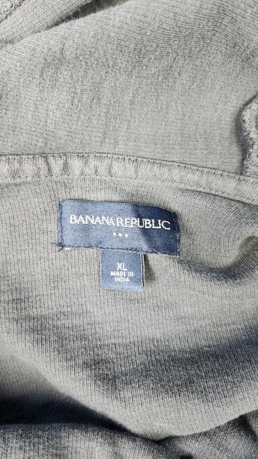 Banana Republic Men's XL cotton sweater Zip Up And Button Sweater