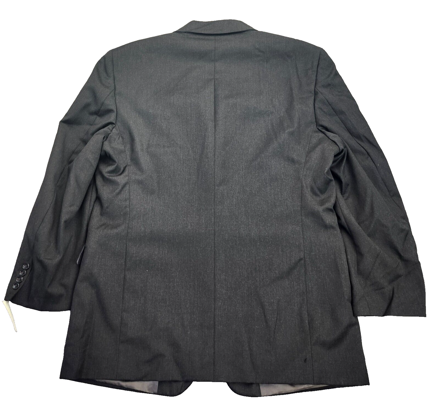 Mens 100% Wool Suit Set Black Jacket 48 Long, Pants 34 Waist