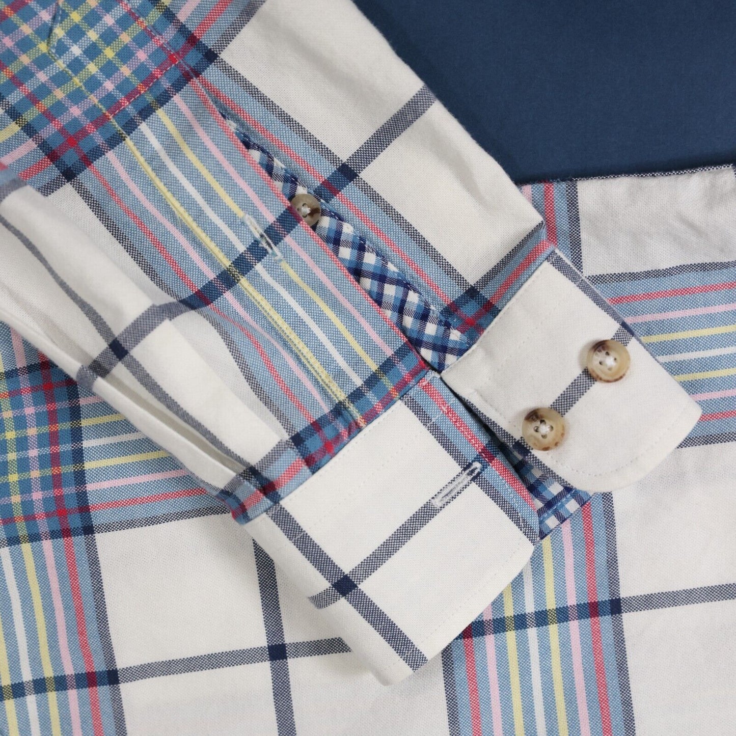 Ben Sherman Mens Button Down Patterned Shirt Size M Button Down Collar