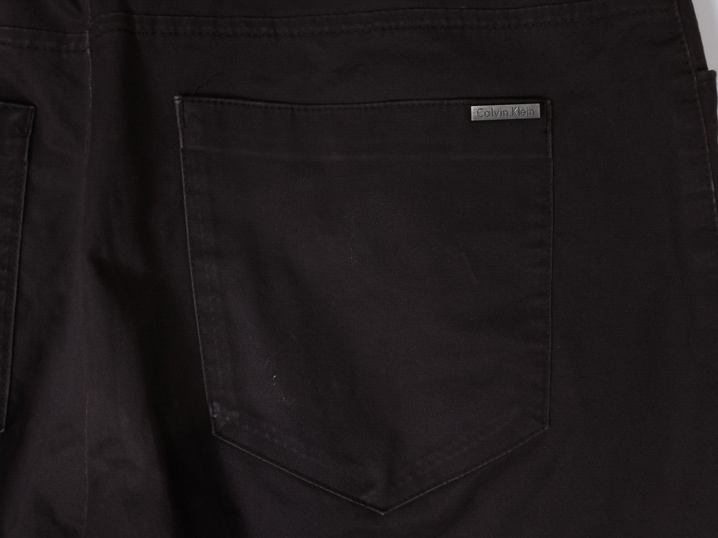 Mens Calvin Klein Straight Fit Stretch Comfort Chino, Brown, 34x30 (34x29)