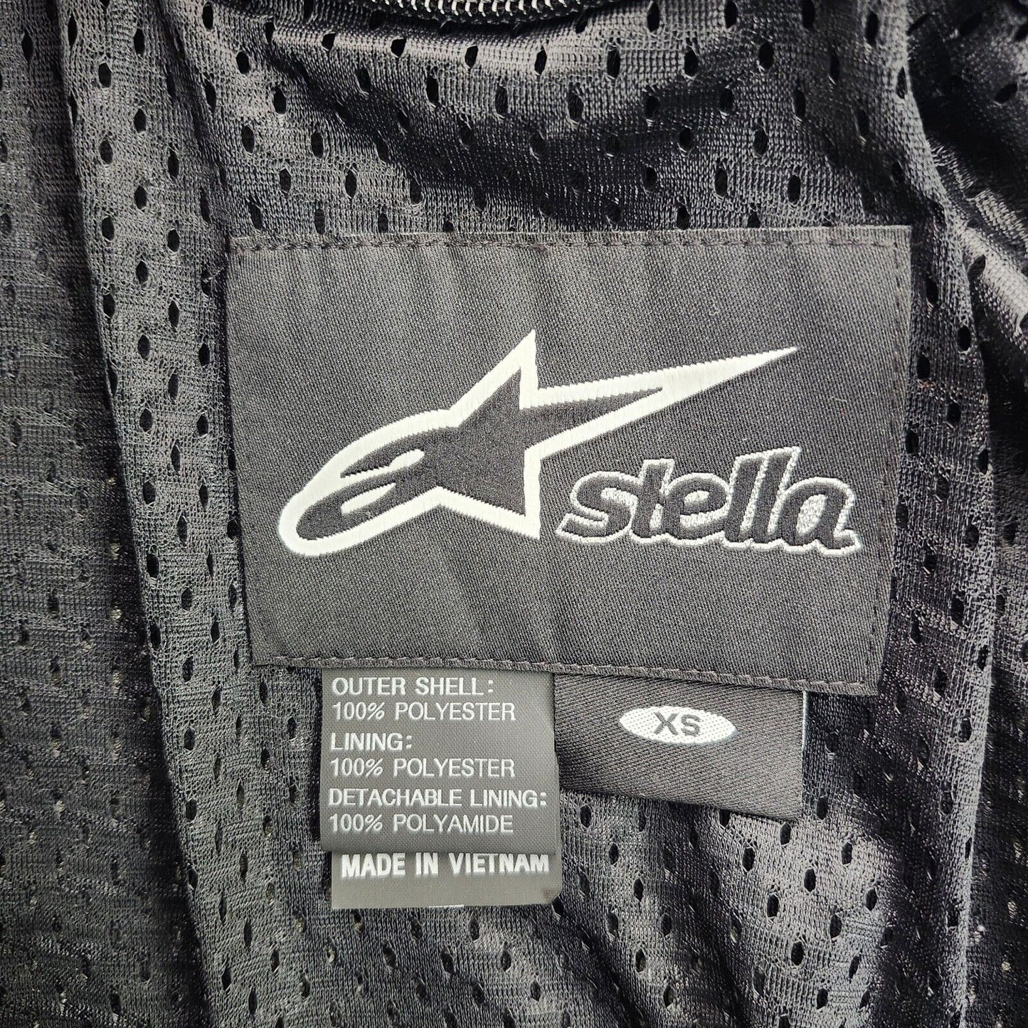 Alpinestars Womens Stella Armored Motorcycle Jacket Black Size XS