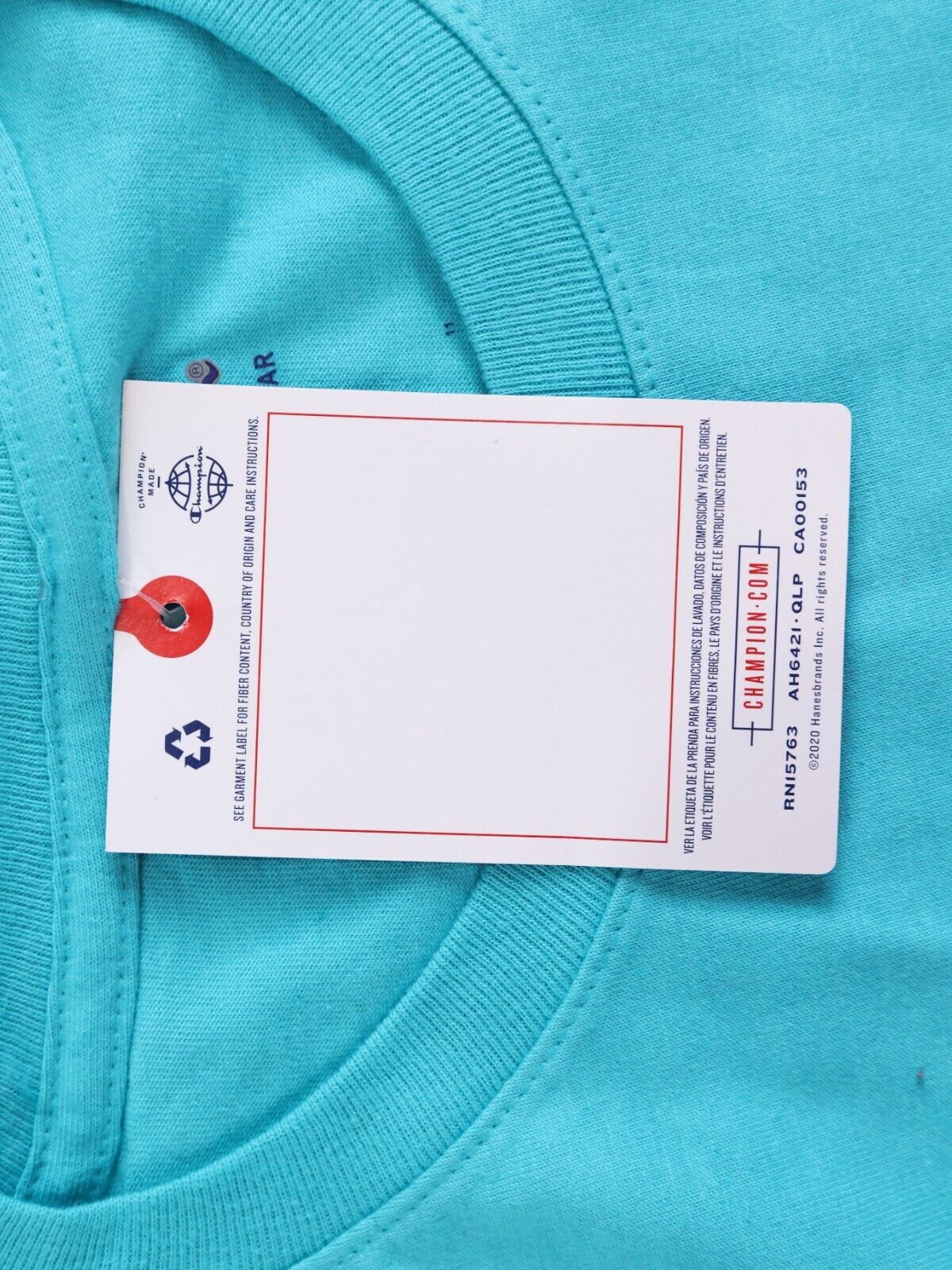 CHAMPION AUTHENTIC ACTIVEWEAR T Shirt Mens Sz small teal