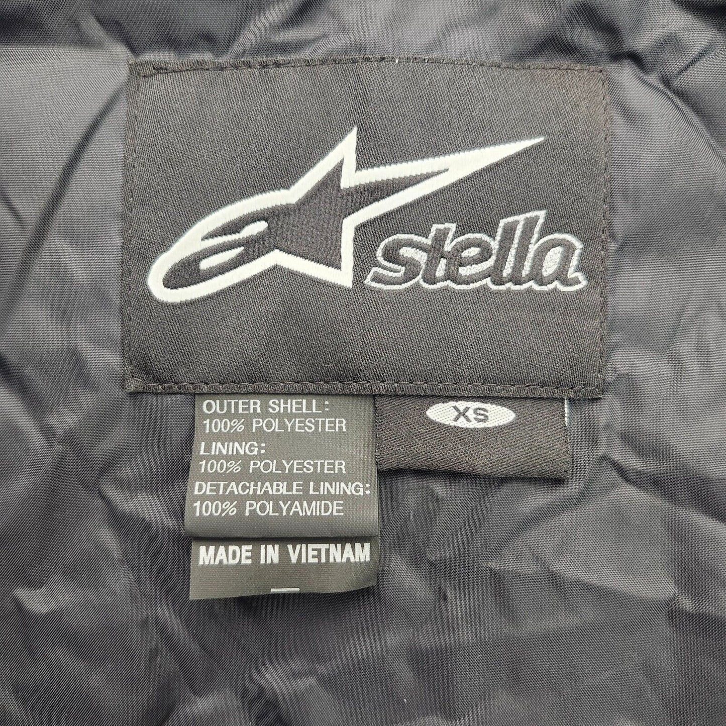 Alpinestars Womens Stella Armored Motorcycle Jacket Black Size XS