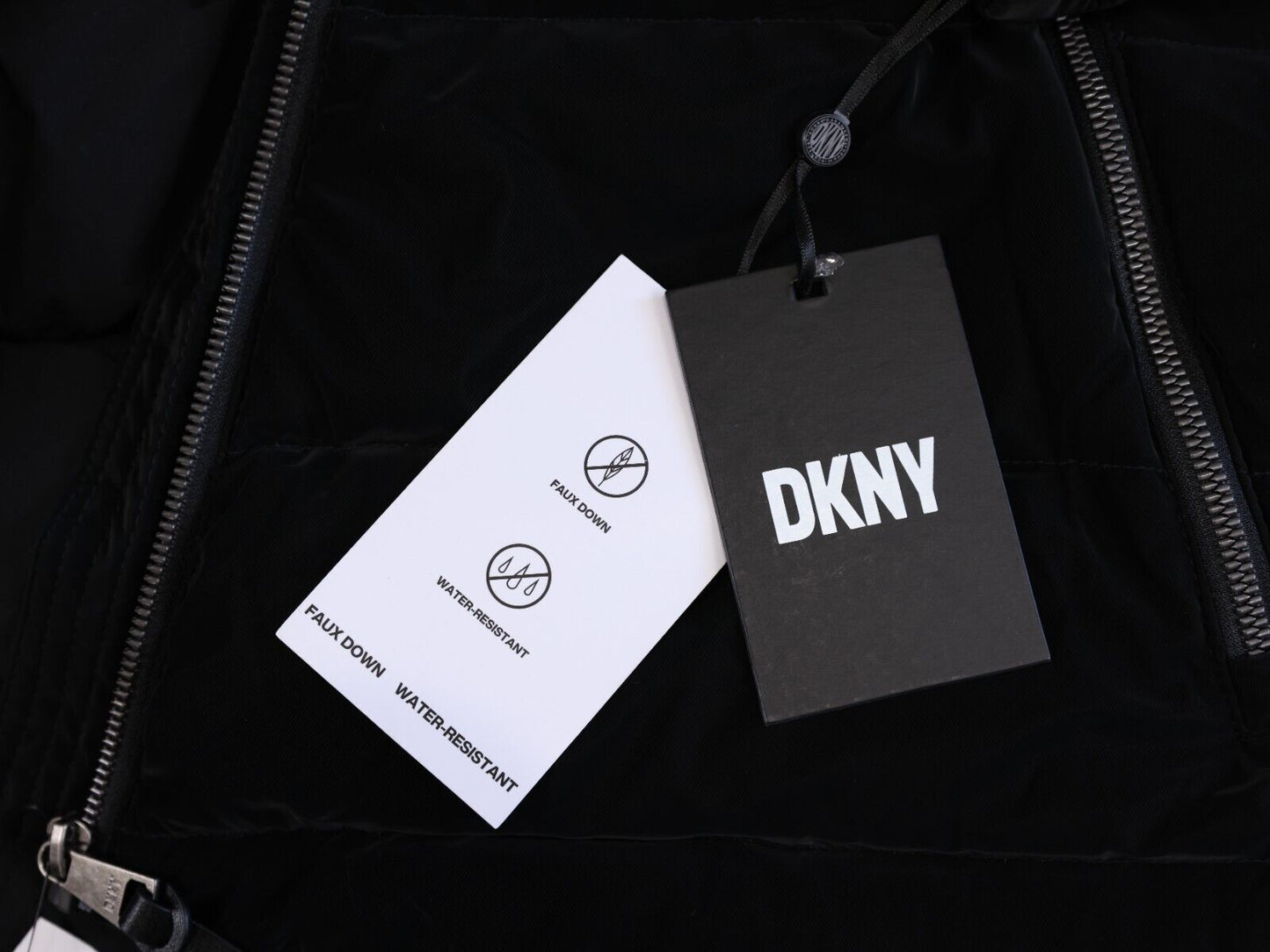 DKNY Womens Coat Black Size PM 0 Degree F