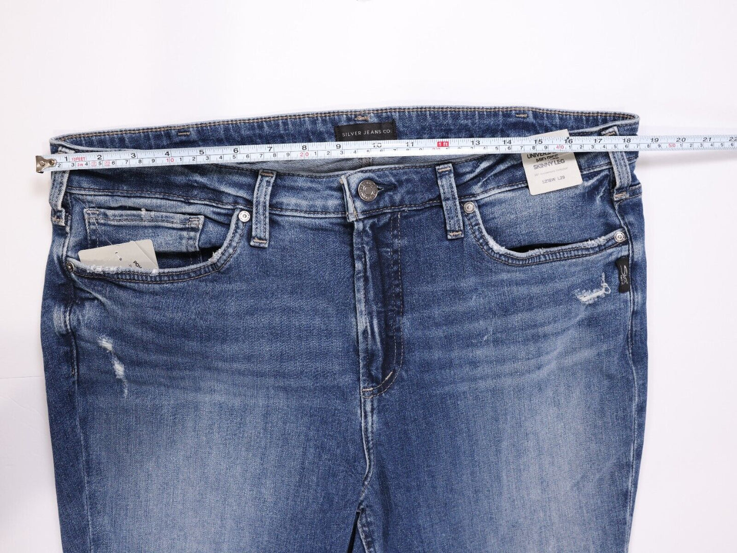 Silver Jeans Co Mid Rise Skinny Leg 18W L29 30th Anniversary Collection