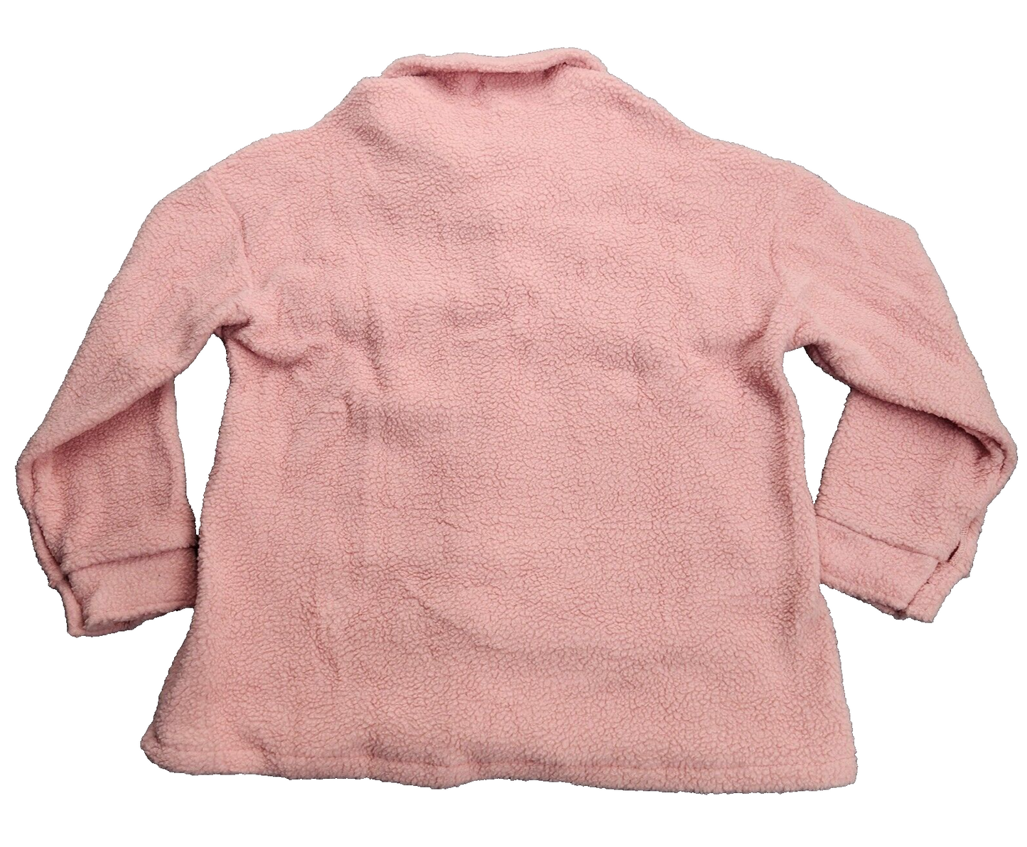 Sherpa Fleece Jacket Women Long Sleeve Button Up Pocket Jacket XL