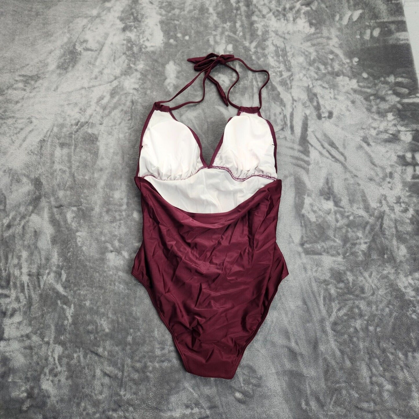 Womens one piece swimsuit Maroon size XL