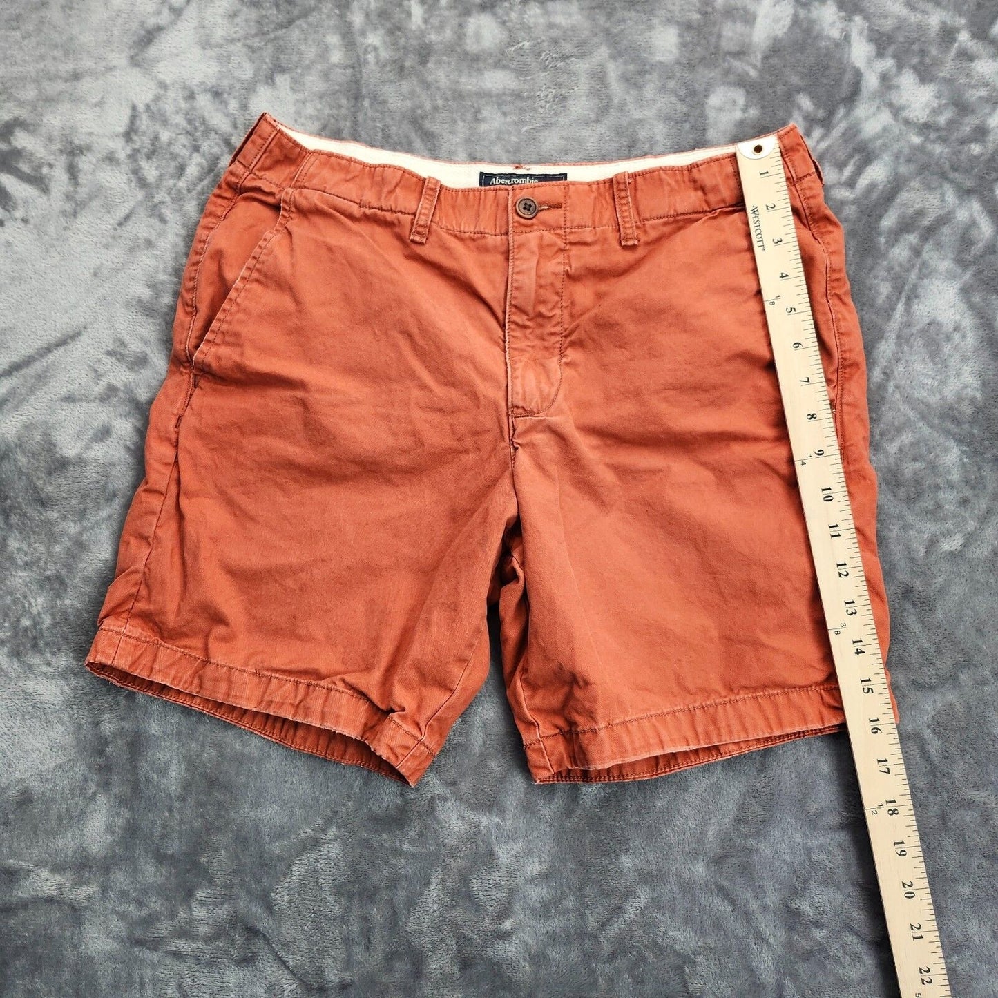 Abercrombie & Fitch 1892 Orange Chino Shorts Size 32