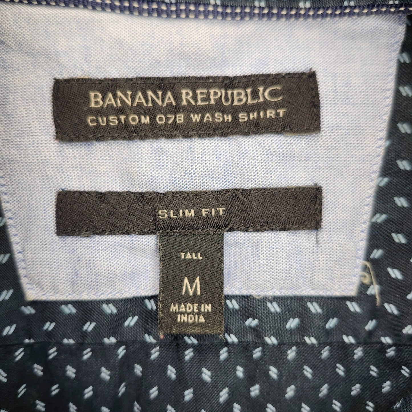 BANANA REPUBLIC CUSTOM 078 WASH SHIRT SLIM FIT TALL M