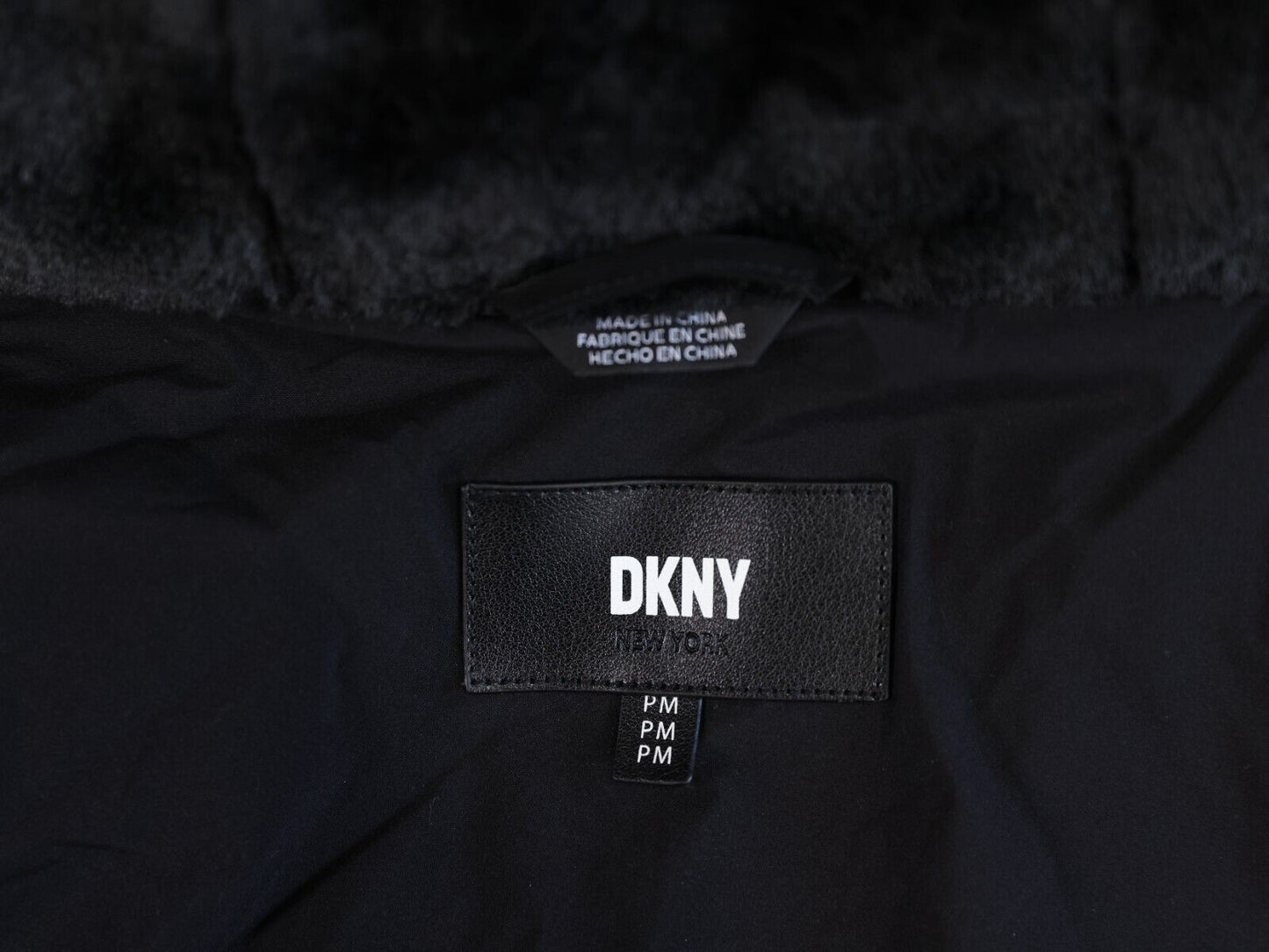 DKNY Womens Coat Black Size PM 0 Degree F