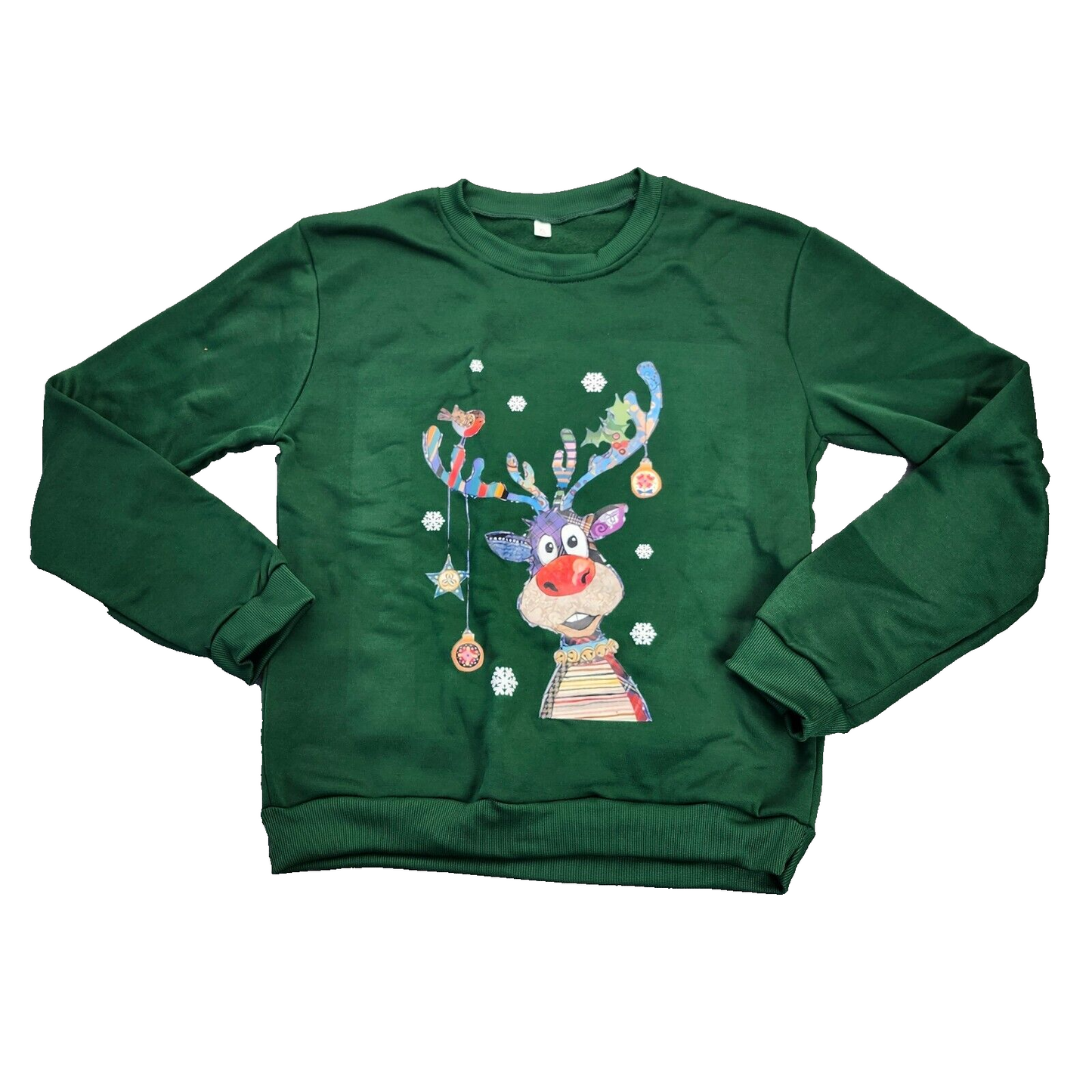 Christmas Sweatshirts Tops Cute Printed Christmas Long Sleeve Size XL