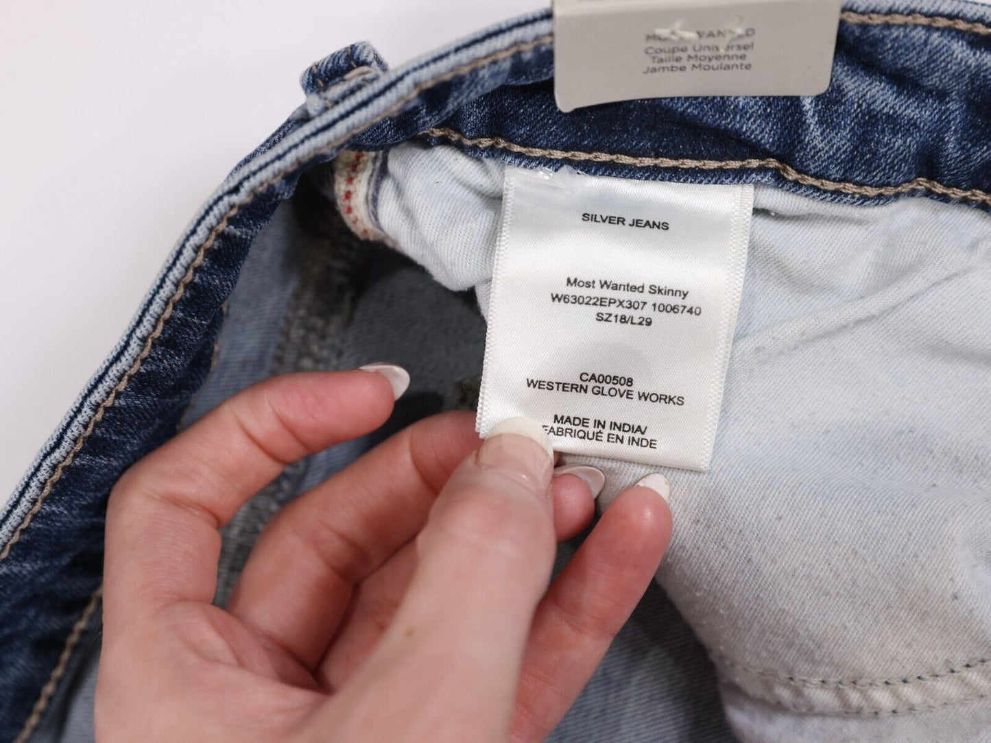 Silver Jeans Co Mid Rise Skinny Leg 18W L29 30th Anniversary Collection