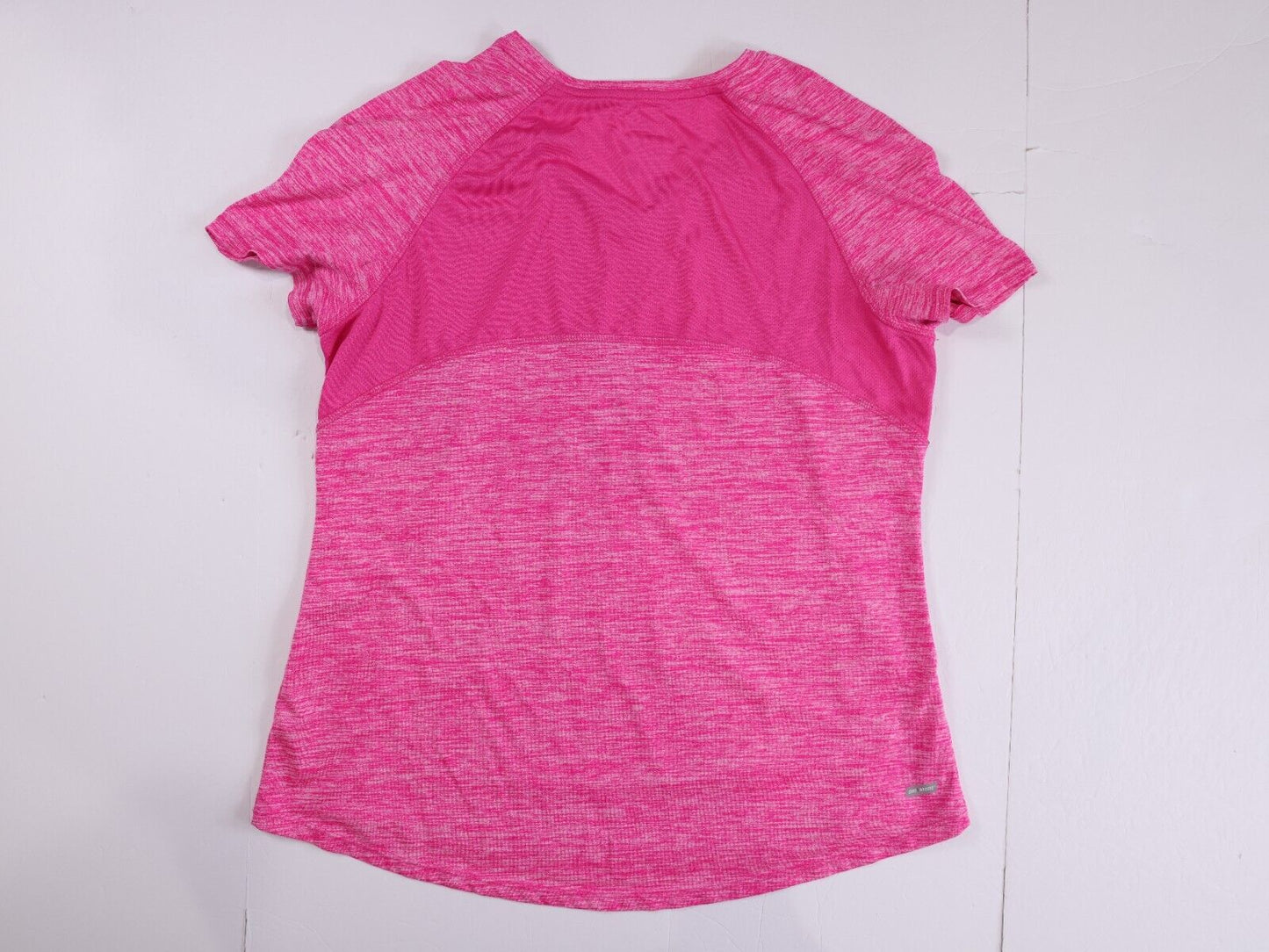 Danskin Now Shirt Womens XL Pink Active Top Short Sleeve Semi Fitted Dri More