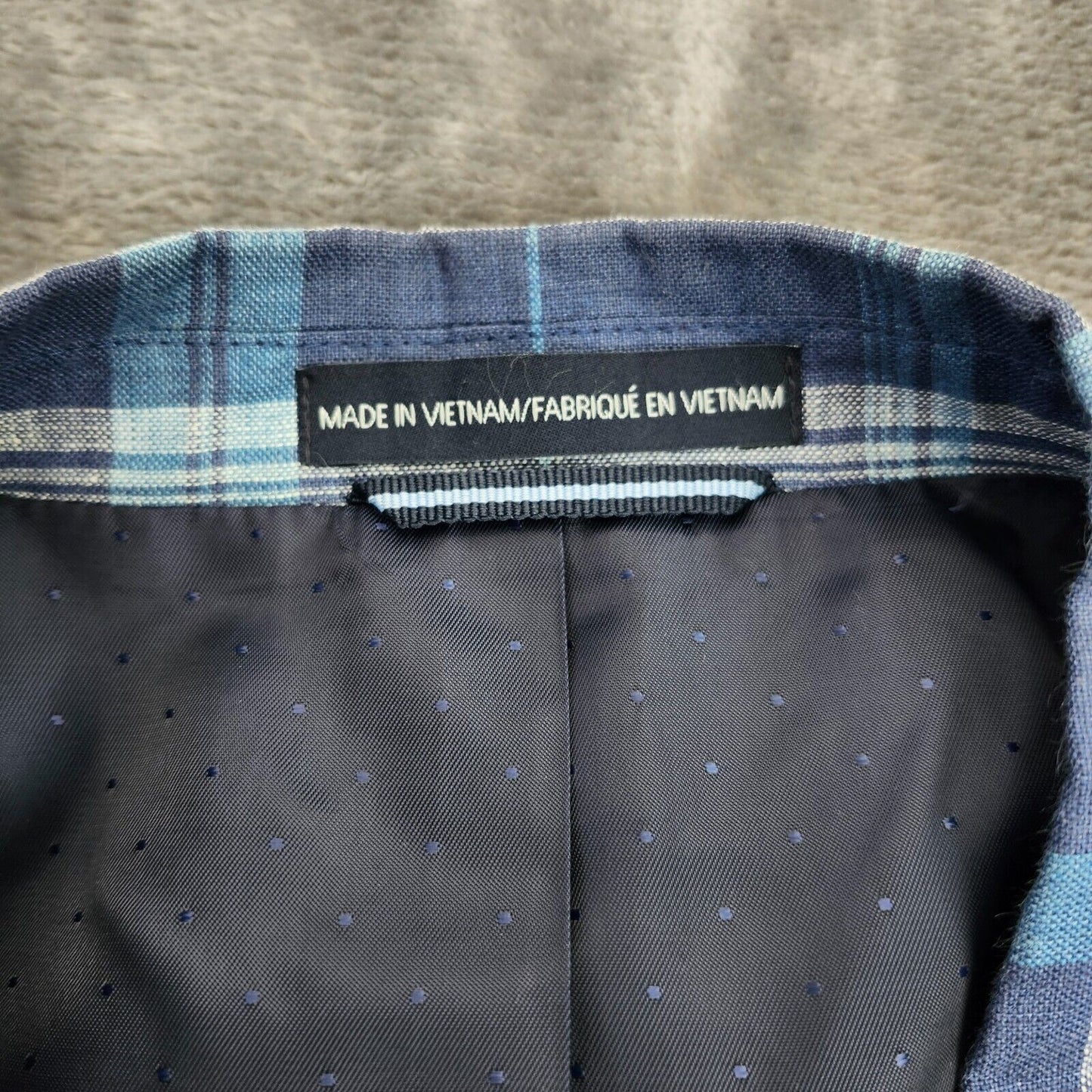 NWT Tommy Hilfiger Blazer/Sports Jacket Ethan Size 40R Blue & White 100% Linen