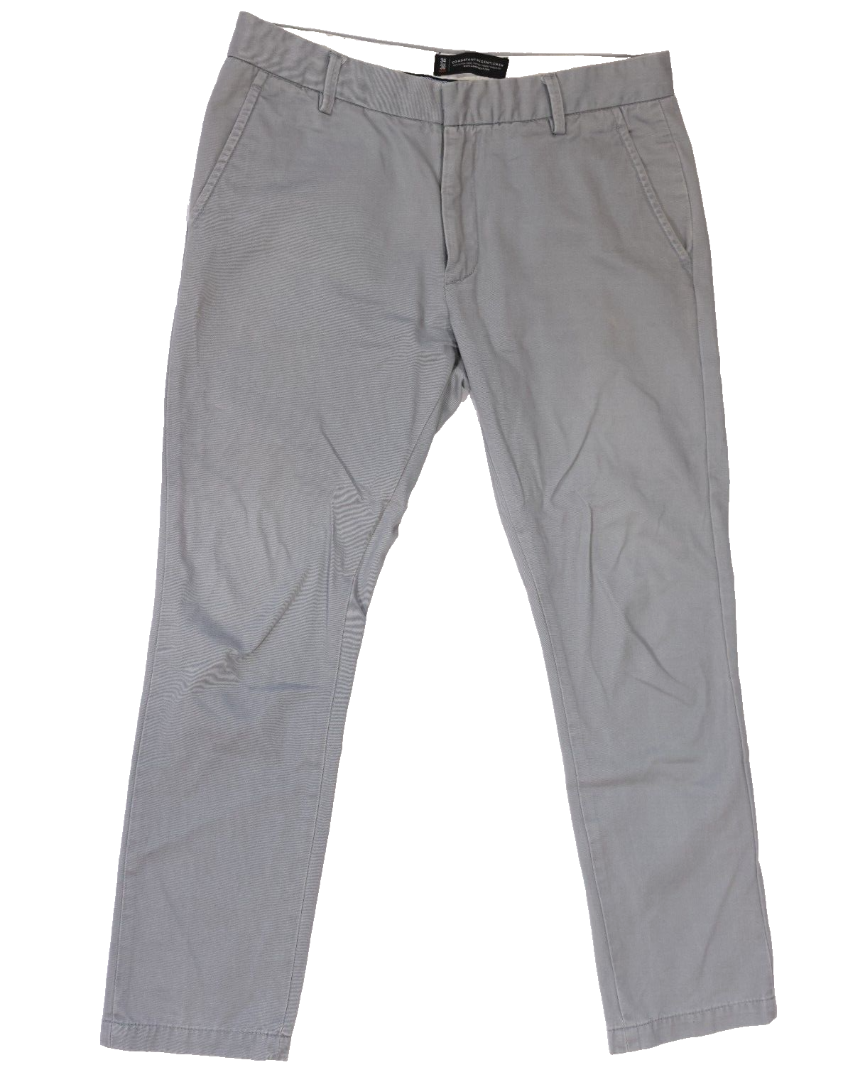 Combatant Gentlemen Chino Pants Cotton Gray 34x30