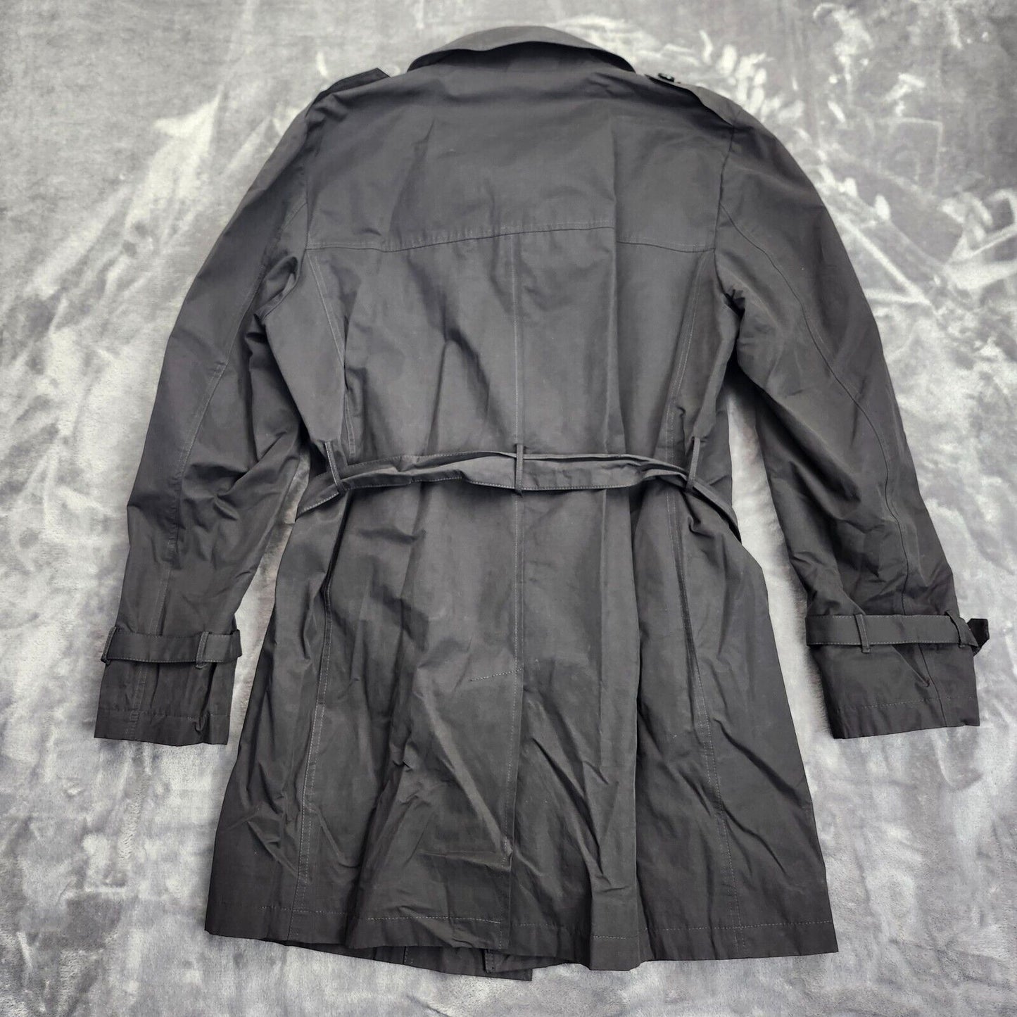 NWoT Men’s Kenneth Cole New York 3/4 Black Trench Rain Coat 40 Regular