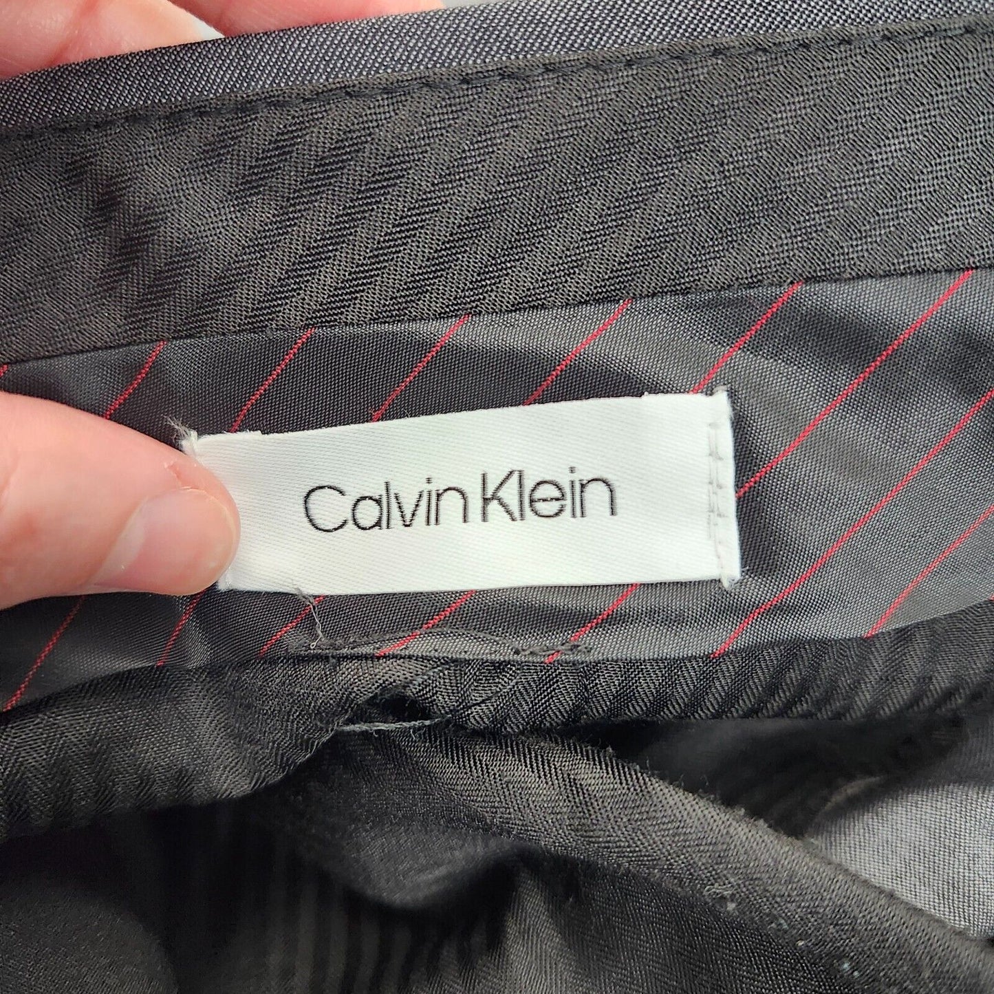 Calvin Klein Men's Suit Set Jacket Gray Blazer 38 Regular Pants 34w x 32L