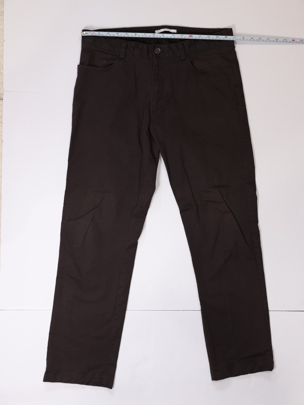Mens Calvin Klein Straight Fit Stretch Comfort Chino, Brown, 34x30 (34x29)