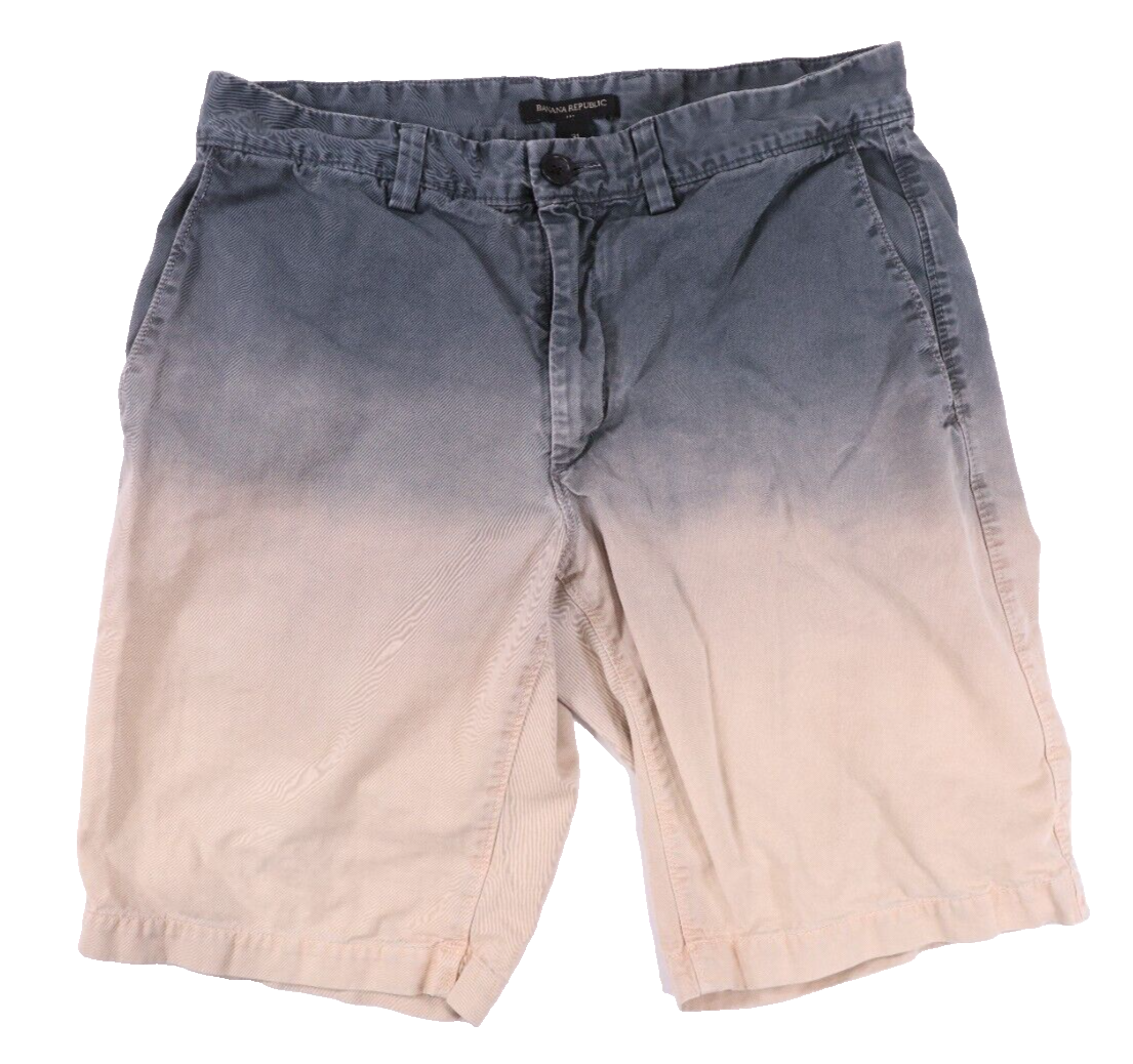 Banana Republic Mens Ombre Shorts 100% Cotton (Size 31)