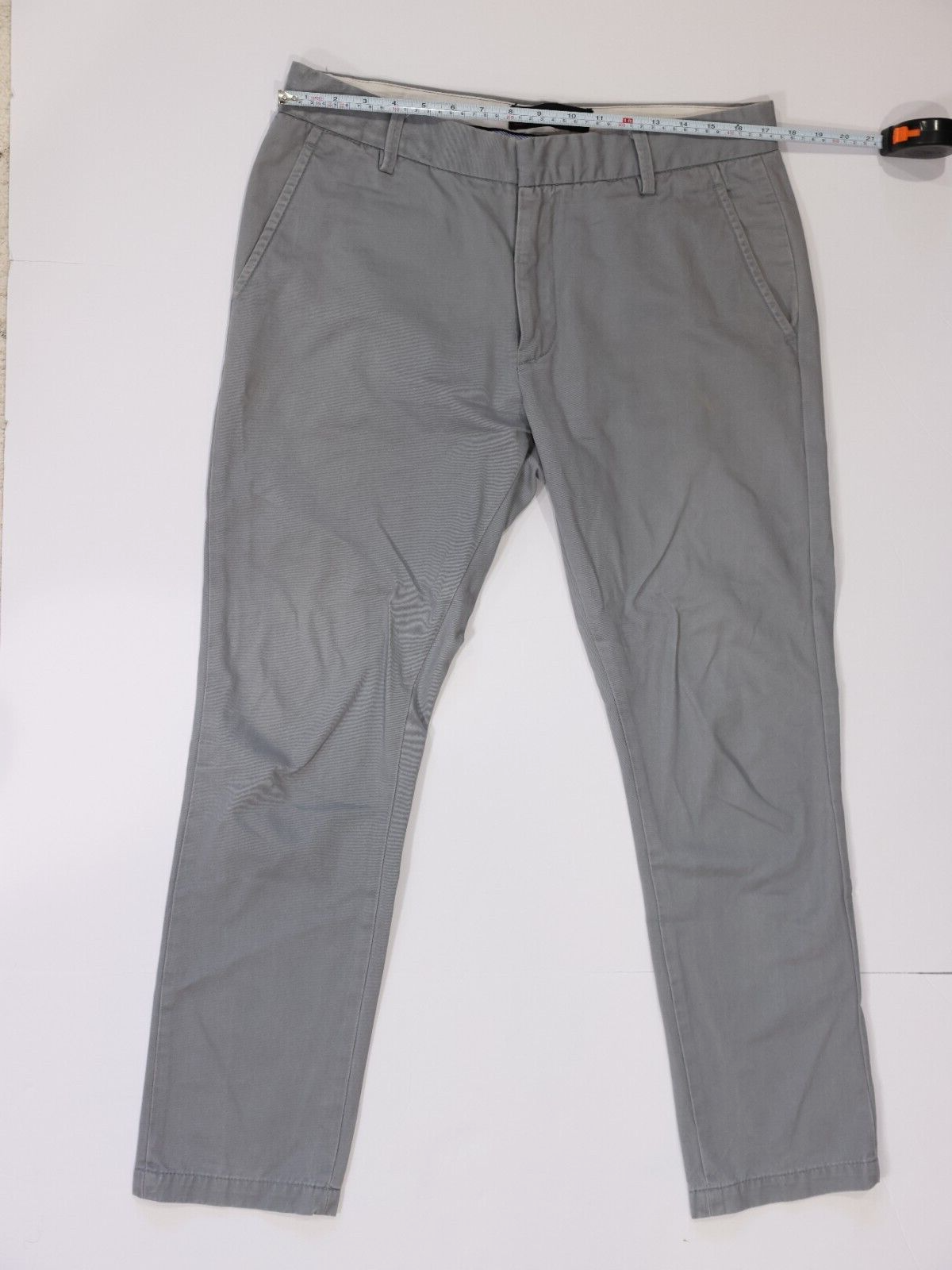 Combatant Gentlemen Chino Pants Cotton Gray 34x30