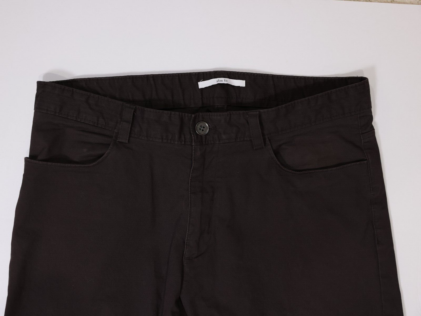 Mens Calvin Klein Straight Fit Stretch Comfort Chino, Brown, 34x30 (34x29)