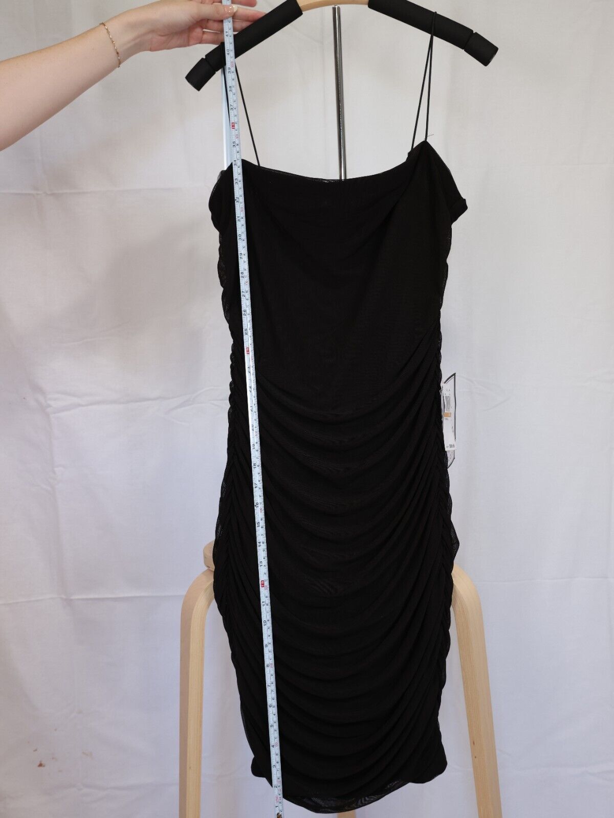 B Darlin Trendy Plus Size Bungee-Strap Black 16W