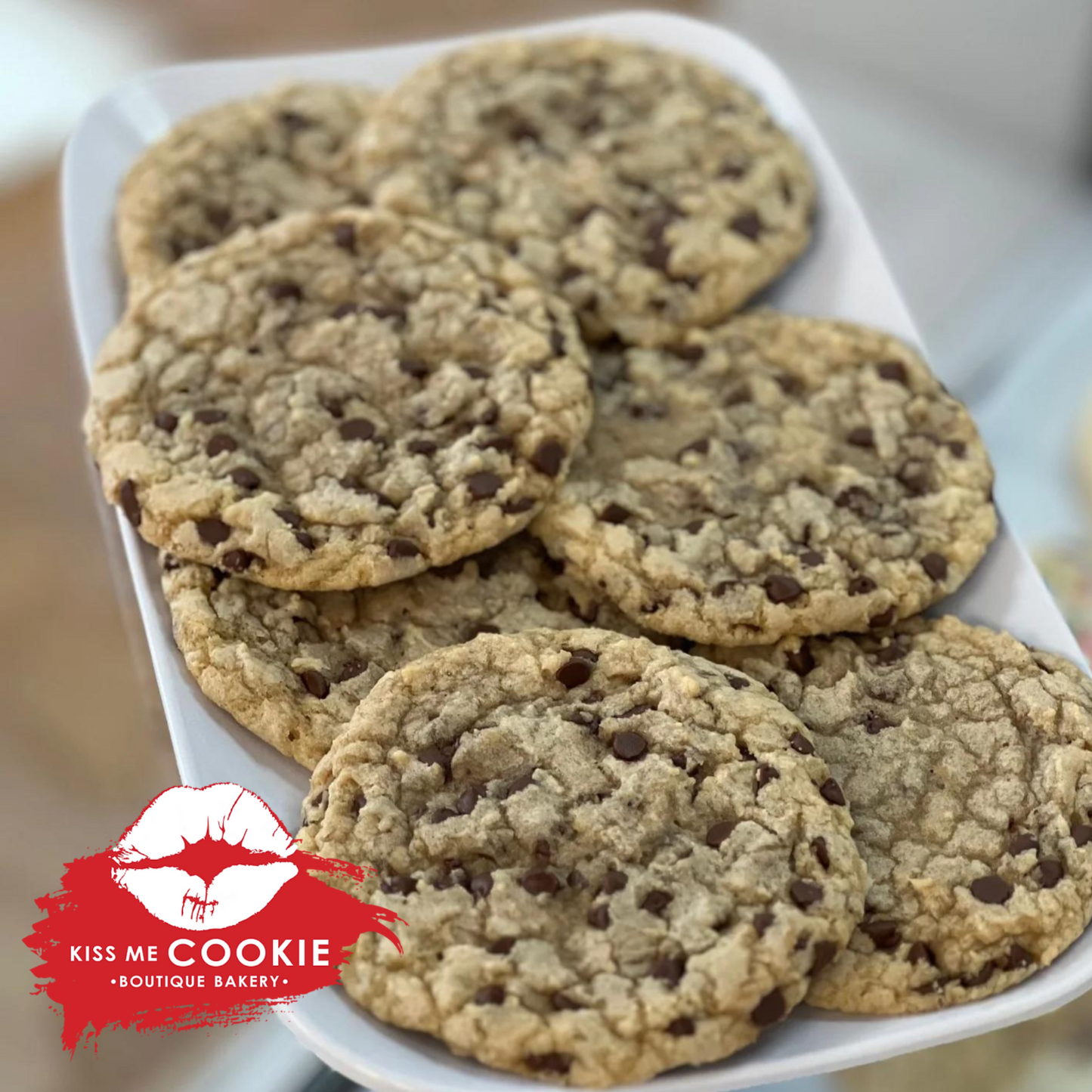 Huge Chocolate Chip Cookies One Dozen - Home Made FRESH - 2 Pounds of Cookies