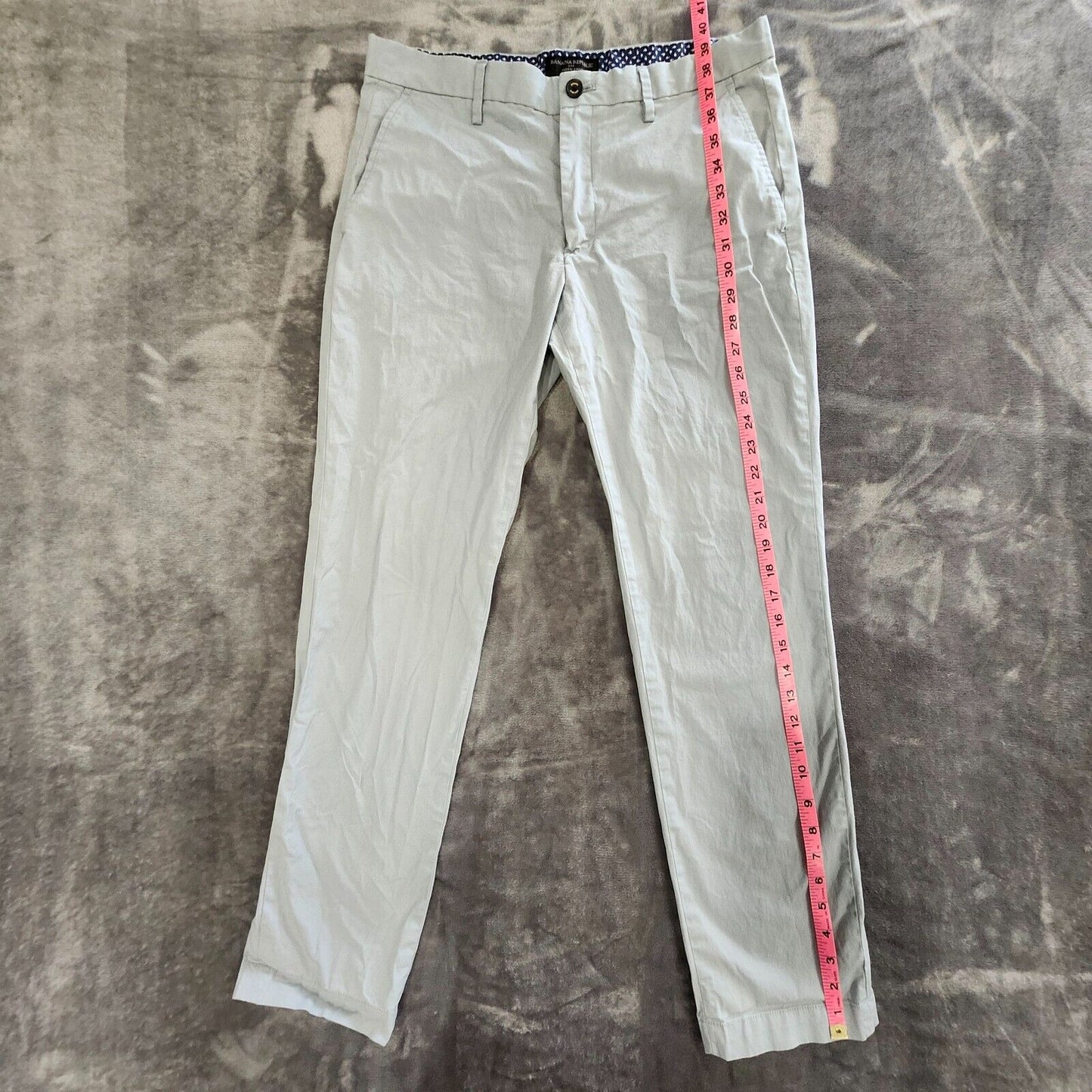 Banana Republic Pants Mens 32x32 Gray Aiden Chino Stretch Flat Front Preppy