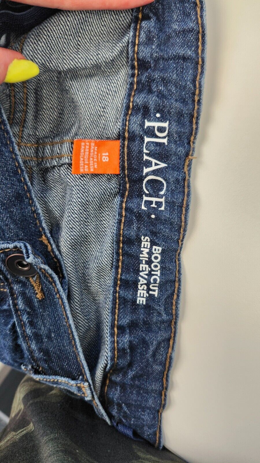 Childrens Place Girls Bootcut Blue Jeans Size 18M