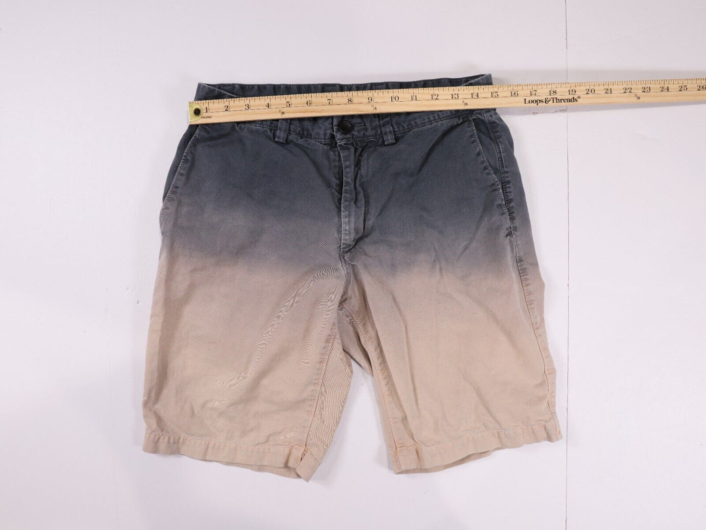 Banana Republic Mens Ombre Shorts 100% Cotton (Size 31)