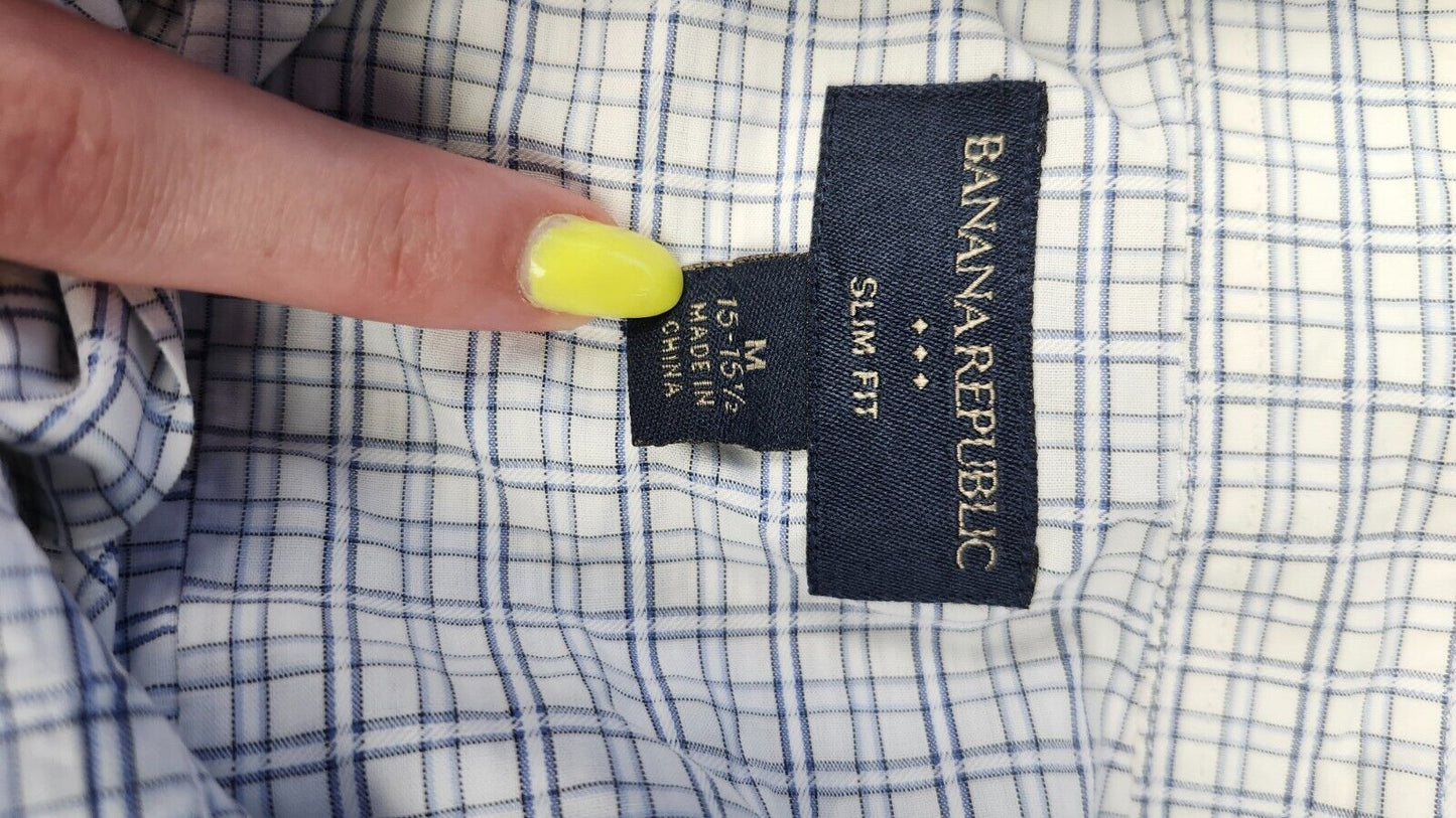 Banana Republic Slim fit men's dress shirt size medium 15-15.5