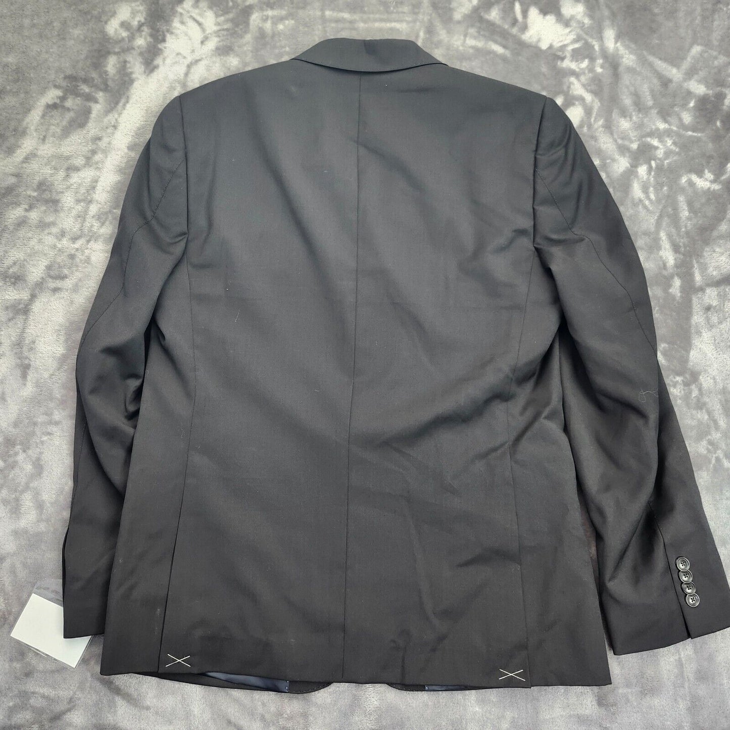 Ben Sherman Mens Cosser Suit Jacket Black Blazer 40 Regular